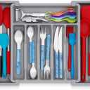 Kitchen Drawer Organizer for Silverware, Utensils, Cutlery, 
Expandable Flatware Holder for Drawers