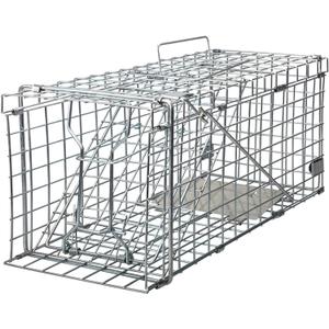 Gingbau Foldable Squirrel Trap Heavy Duty Humane Live Animal Cage Trap - 17.3 x 7.4 x 8.2 (Medium)