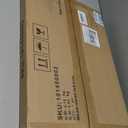 SRIWATANA Side Table, C-Shaped End Table with Rolling Wheels,Rustic Sofa Couch Table for Laptop Coffee Snack, Dark Walnut