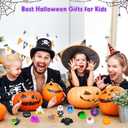 NPET 36pcs Halloween Mochi Squishies Toy, Kawaii Halloween Party Favor Squishies Toy Treats Goody Bag Filler Gifts, Ghost Spider Squishies Decoration Toys Stress Relief Toys Kids