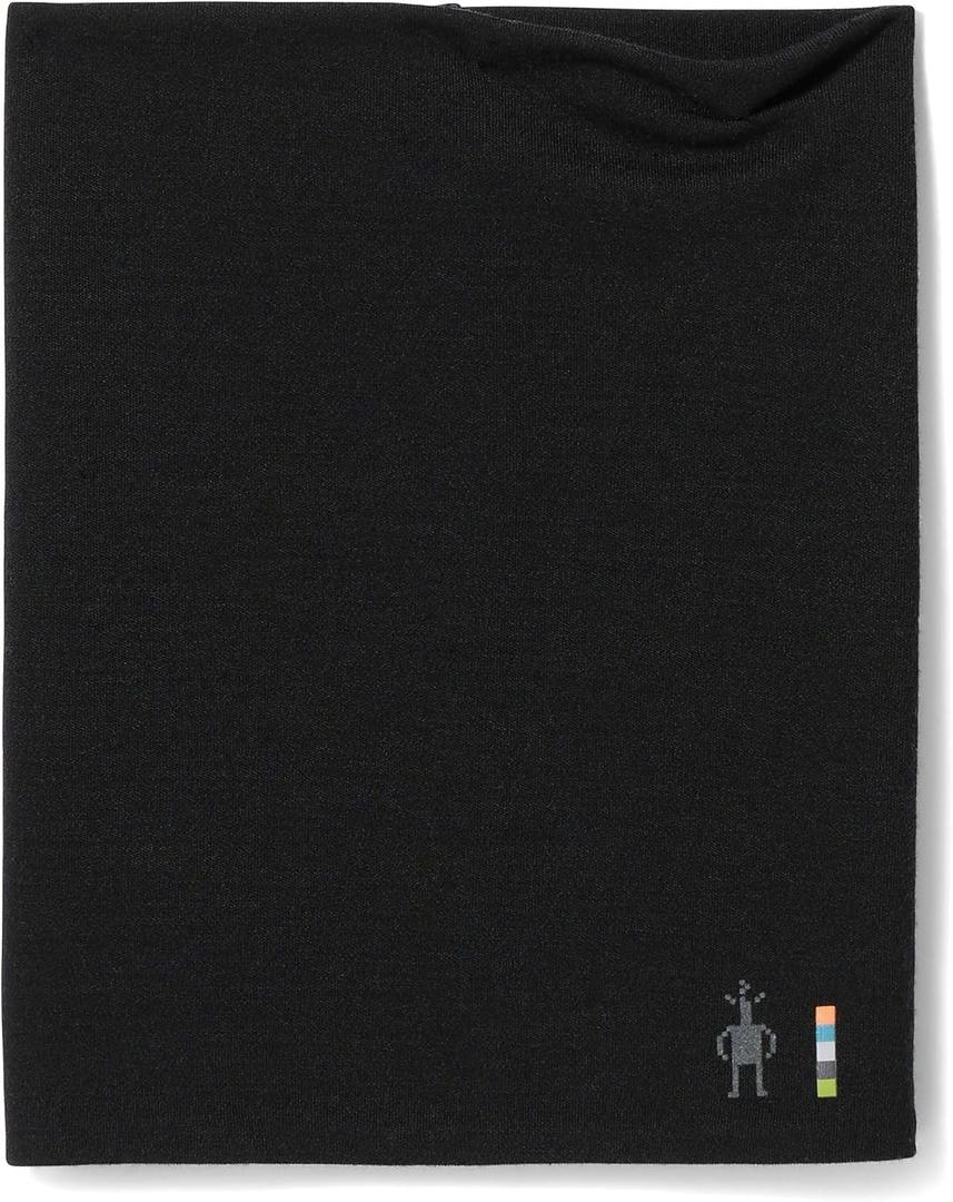 Smartwool Thermal Merino Reversible Neck Gaiter For Men and Women (One Size, Black-black)