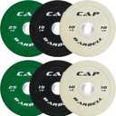 CAP Barbell 2-Inch Olympic Bumper Plate Weight Set with 6 Post Rack | 100-370 lbs | Multiple Options