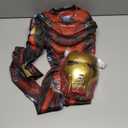 Halloween Muscle Costume Jumpsuit Boy Superhero Cosplay Costume Includes Mask