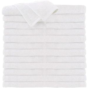 ForPro Premium 100% Cotton All-Purpose Towels, White, Extra Soft Multi-Purpose Salon, Spa, Hotel, and Gym Towel, 16 W x 27 L, 24-Count