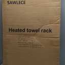 Freestanding Towel Warmer 5-Bar Heated Towel Rack with Timer & Adjustable Temperature, Automatic Shut-Off,Space Aluminum,Fast Heating in About 10 Minutes for Bathroom & Spa,Matte Black