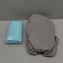 Biloban Crib Sheets Fitted, 2 Pack Crib Sheet Fits for Standard Crib Mattress, Neutral Toddler Bed Sheets for Baby Boys and Girl, Grey & Aqua, 52X 28