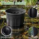 2 Pcs 9 Inch 2 Gallon Aquatic Plant Pots for Water Lily Plants, 8.86 x 8.46 inches