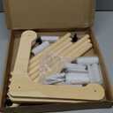 Adjustable Cross Stitch Stand, Wooden Embroidery Hoop Holder, Easy to Carry and Portable, Perfect for Embroidery, Tapestry, and Sewing, Ideal for Home or Studio Use (11.8" and 15.75")