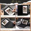 Fainne 100 Pcs Photo Folders for 4x6 or 5x7 Pictures Photo Frame Note Cards Paper Greetings Cardboard Picture Frame Inserts Cards Picture Insert Notecard for Portraits, 5.625 x 7.625 inches