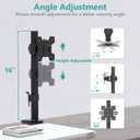 WALI Single Monitor Mount, Monitors Desk Mount, Single Monitor Arm Holds Screen Up to 32inch, 22lbs, Fully Adjustable Mount Designed for Home Office Application(M001S), Black