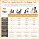 Neater Feeder Deluxe Mess-Proof Elevated Dog Bowls for Large Dogs (40+ lbs), 2 Height Adjustable (14.5 & 17.5) No-Spill Raised Dog Bowl Stand, Stainless Steel Food Bowl Set, Made in USA, Black