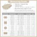 Wolkemer Faux Linen Small Oval Tablecloth Heavy Duty Wrinkle Resistant Fabric Table Cloths 52 x 70 Inch Beige Farmhouse Rustic Table Cover for Kitchen Dining Indoor Outdoor Tabletop Decoration