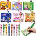 SpringFlower Valentines Day Cards, Kids Valentines Greeting Card With Colored Ballpoint Pens For Classroom School Exchange, Valentines Gift For Party Favors Prizes For Boys Girls, 24pack