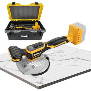 Cordless Tile Vibration Leveling Machine, for Dewalt 20V Max Battery, Yutesiri Portable Tiler Vibrator Tool with 8 Adjustable Speed,Digital Display for Floor,Tile,Wall (Battery NOT Include)