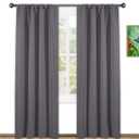 Blackout Curtain (Pack of 2 Piece) Thermal Insulated Draperies Energy Saving  42x82 Inch