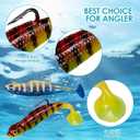 2.4In Swim Baits for Bass FishingPre-Rigged Jig Heads Soft Plastic Trout Fishing LuresUnique Vibrating Swim Action and Trembly Sinking Move for More Bites