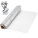 Aluminum Wire Mesh for Arts and Craft Sculpting Mesh Roll 15.7 Inch by 16.4 Foot for Sculpture Projects Craft Wire Mesh for Crafts (Silver, 15.7inch x 16.4foot)