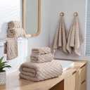 Extra Large Bath Towel Set of 6 (40"x80"),Oversized Bath Sheet Super Soft Highly Absorbent Microfibers Quick Dry Luxury Shower Towel for Bathroom Spa Gym Hotel Yoga (Beige, 6Piece)