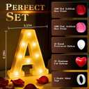 Engagement Party Decorations, Engaged LED Light Up Letters, With Rose Petals, Aluminum Balloons, Round Pearlescent Balloon, Double Sided Tape, for Wedding Engagement Bridal Shower Engaged Party Decor