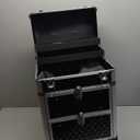Omysalon SM7208 Aluminum Rolling Makeup Train Case with 2 Sliding Drawers & Diamond Textures