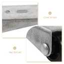 PRETYZOOM Heavy Duty Sliding Door Support Wheel Set with Nylon Rollers 5-Piece Anti-Sagging Door Bottom Guide Smooth Quiet Operation for Furniture and Office Chairs