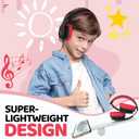 JoySpark Kids Bluetooth Headphones, Lightweight Wireless Headphones for Kids, 85/94dB Volume Limited, 60 Hours Playtime, Bluetooth 5.3, Over-Ear Toddler Headsets with Built-in Mic-Black