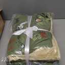 Intelligent Design Kids Queen Comforter Set, Reversible Plush, Cozy Plush Reverse Bedding, Winter Fluffy Comforter Bed Set, 2 Shams, Enchanting Forest Animals, Full/Queen, Sage Green 3 Piece