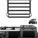 JROAD Bronco Hard top Platform Roof Rack, Rear Cargo Basket for 2021 2022 2023 2024 Ford Bronco Hardtop 4-Door (Exclude Bronco Sport) Bronco Half Short Luggage Rack Rooftop Storage Carrier Shelf