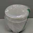 QCQHDU 2 Pack 7.2 Inch Orchid Pots with Holes for Repotting, Double-Layer and Self Watering Orchid Pot with Good Air Circulation (White & Black)