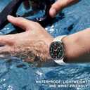 Watch Band Compatible with Samsung Galaxy Watch Ultra 47mm, Breathable Hollow-out Sport Band for Women Men Soft Silicone Galaxy Watch 7 Ultra Replacement Band-White