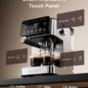 Ecozy 2-in-1 Espresso Machine with Milk Frother, Guided Touchscreen