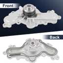 AW6348 Water Pump with Gasket Compatible with Ford Edge Fusion Flex Explorer Taurus 2011-2019 Compatible with Lincoln MKS MKZ MKT MKX MAZDA 6 CX9 with Double-Row Sprocket Engine 3.5L 3.7L