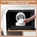 Tujoe 1 Pcs Large Microwave Kiln with 50 Pcs Kiln Paper Professional Glass Jewelry DIY Tools Pottery Kit for Home Use Glass Fusing Melting Jewelry Making Fuseworks Beginners