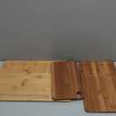 Bamboo Cutting Board for Kitchen, 3-Piece Wooden Cutting Board Set with Deep Juice Grooves, Side Handles, Non-Slip Mats, Reversible Chopping Boards for Meat, Veggies, Fruit, Cheese Serving