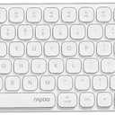 Rapoo E9350L Multi-Device Wireless Keyboard, Blade-Series E9350L 99-Key Ultra-Thin Keyboard, Support 4 Devices, Low-Profile, Quiet, USB-C, Rechargeable, Al-Alloy Frame, for Windows/Mac/Linux/Chrome