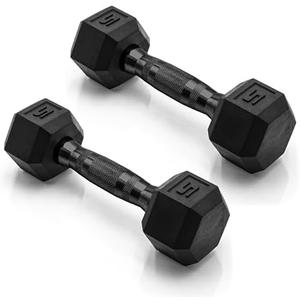 CAP Barbell Coated Dumbbell Weight 5 lb - Pair