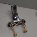 Delta Foundations Centerset Chrome Bathroom Faucet, 4 Inch 3 Hole Bathroom Sink Faucet for Vanity, Metal Push-Pop Drain Assembly, Chrome B501LF