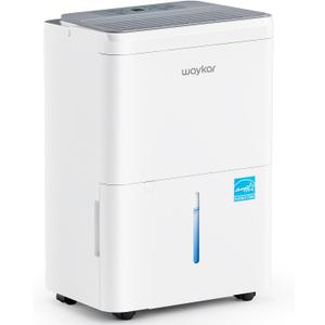 Waykar 2000 Sq. Ft. Energy Star 2025 Dehumidifier for Basement & Home, Adjusts from 15% RH With Drain Hose, Ultra Quiet 35 dB for Bedroom & Bathroom