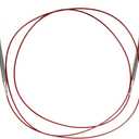 ChiaoGoo Red Lace Circular 60-inch (150cm) Stainless Steel Knitting Needle; Size US 8 (5mm) 7060-8