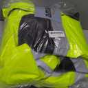 Reflective Jacket, High Visibility Parka, Waterproof Hi Vis, Safety Jacket with Removable Hood and Zipper, ANSI Class 3 (Lime,Medium)