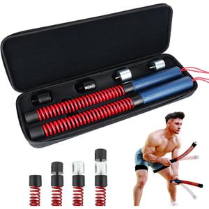 Upgraded Ropeless Battle Ropes for Home Gym, Four Adjustable Weight Levels, Weighted Workout Ropes for HIIT, Cardio and Strength Training Fitness Equipment
