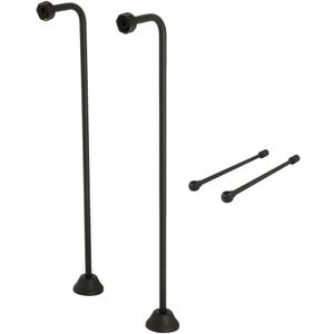 Kingston Brass CCK465 Vintage Single Offset Supply Line with Wall Bracket Combo, Oil Rubbed Bronze
