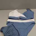 Girls Swimsuit V Neck Bikini Set Color Block with Cover Up 3Pcs Bathing Suits, 15-16Y