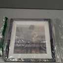 KINLINK 9x9 Picture Frame Black, Wooden Square Photo Frame Matted 7x7 with Plexiglass for 7x7 with Mat or 9x9 without Mat for Table and Wall Display