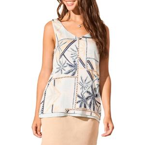 Tribal Womens Sleeveless Fashion Casual Blouse (M)