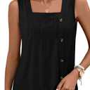 KISSMODA Womens Boho Tops for Summer Sleeveless Tanks Loose Fit Casual Blouse Daily Shirts for Leggings (S-3XL) (XL)