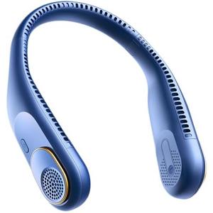 SWEETFULL Portable Neck Fan 360° Cooling Bladeless Personal Fan | No Hair Twisting - 4000mAh USB Rechargeable Wearable Fan for Travel, Birthday Gifts for Men, Women, Mom, and Dad