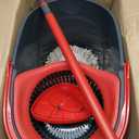 O-Cedar EasyWring Microfiber Spin Mop, Bucket Floor Cleaning System, Red, Gray, Standard