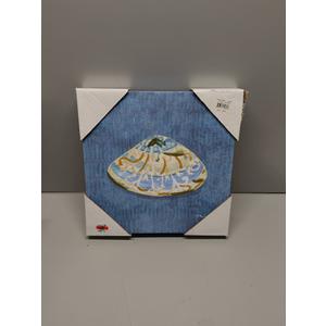 12X12 Blue Sea Shells CVS