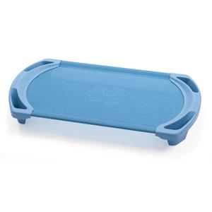 Angeles SpaceLine Daycare Cots for Kids, Kids Toddler Stackable Sleeping Cot for Preschool and Classroom, Toddler Size, Single, Wedgewood Blue